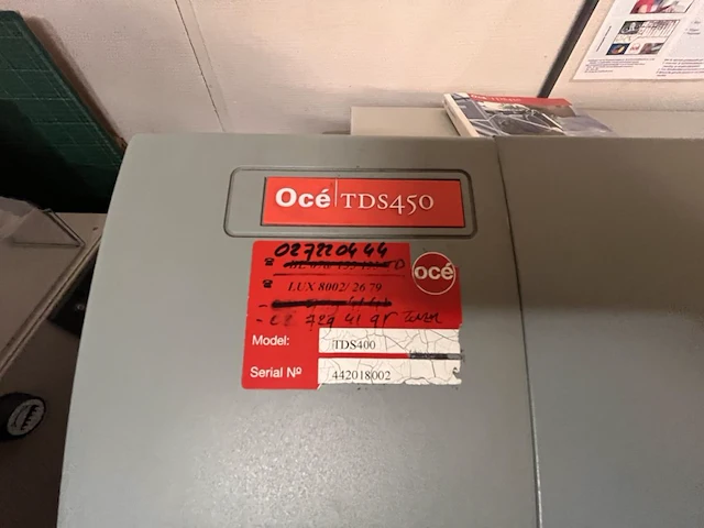 Oce tds 450 zw laserplotter - afbeelding 6 van  8