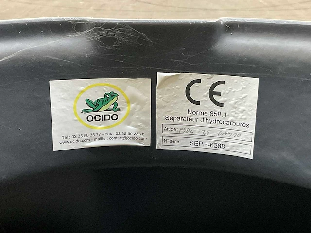 Ocido p50l 1,5 dn110 vetafscheider - afbeelding 2 van  4
