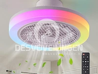 Oeriy plafondventilator met rgb-lamp - afbeelding 1 van  2
