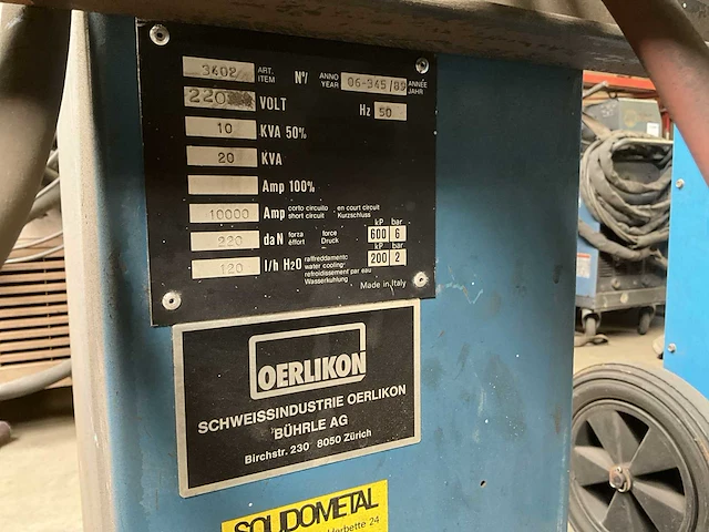 Oerlikon 3402 puntlasmachine - afbeelding 6 van  6