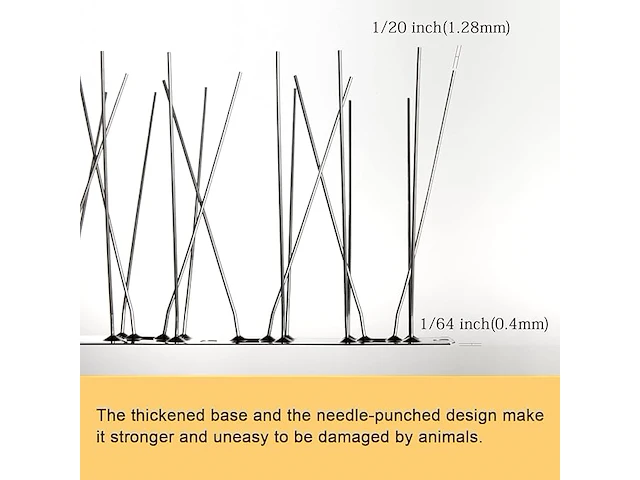 Offo vogelspikes rvs 25 stuks van 34cm. - afbeelding 2 van  5