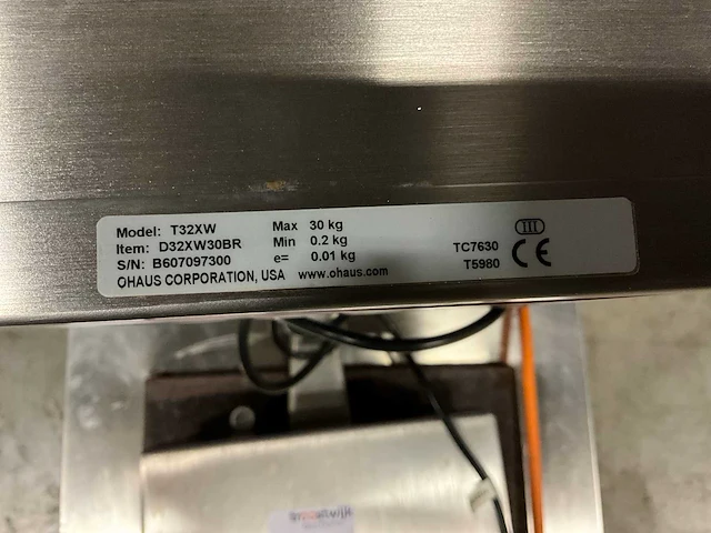 Ohaus t32xw-eu weegschaal - afbeelding 8 van  9