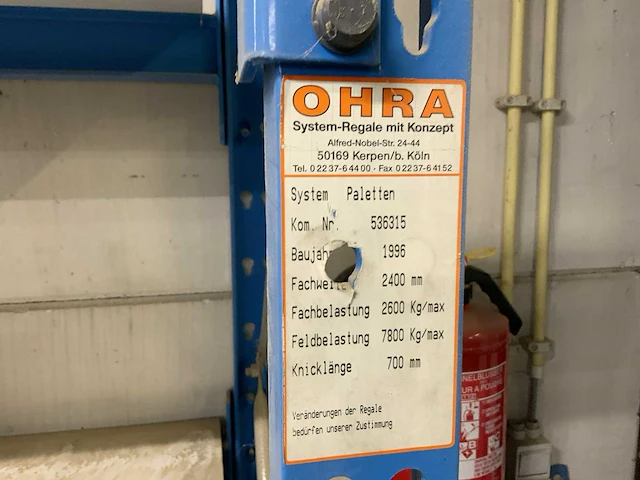Ohra system paletten compleet legbordstelling - afbeelding 8 van  18