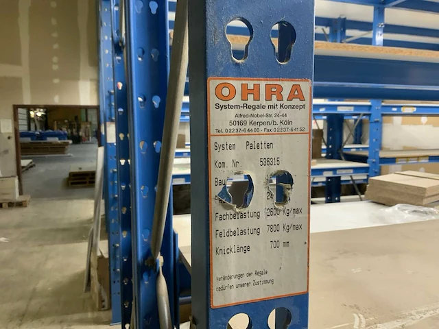 Ohra system paletten compleet legbordstelling - afbeelding 9 van  18