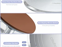 Ohuhu 12 inch aluminium legering revolving cake draaitafel - afbeelding 3 van  4