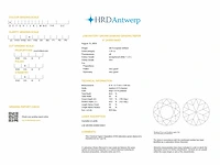 Old european brilliant diamond 1.01ct d/vs1 (hrd certified) - afbeelding 2 van  3