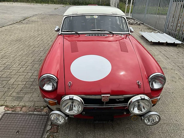 Oldtimer mg b v8 rally- racewagen, 1975 - afbeelding 23 van  26