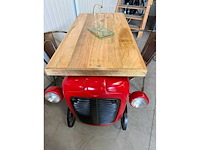 Oldtimer tractor - barmeubel - afbeelding 4 van  5