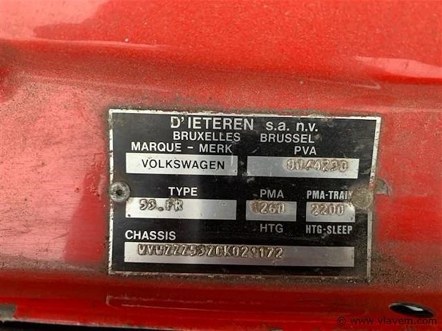 Oldtimer volkswagen - afbeelding 7 van  7