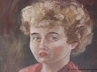 Olie doek getekend roba, 60x50 - afbeelding 3 van  3