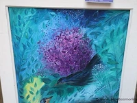 Olie doek op paneel, getekend onleesbaar - afbeelding 3 van  5