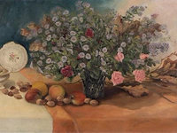 Olie op doek bloemen martin althof - afbeelding 1 van  3