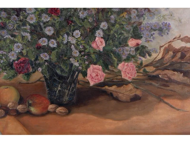 Olie op doek bloemen martin althof - afbeelding 2 van  3
