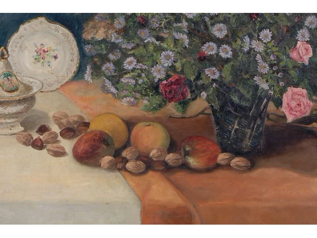 Olie op doek bloemen martin althof - afbeelding 3 van  3