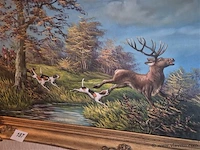 Olie op doek gesigneerd, 137x77cm - afbeelding 3 van  3