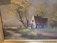Olie op doek gesigneerd, 41x30cm - afbeelding 2 van  3