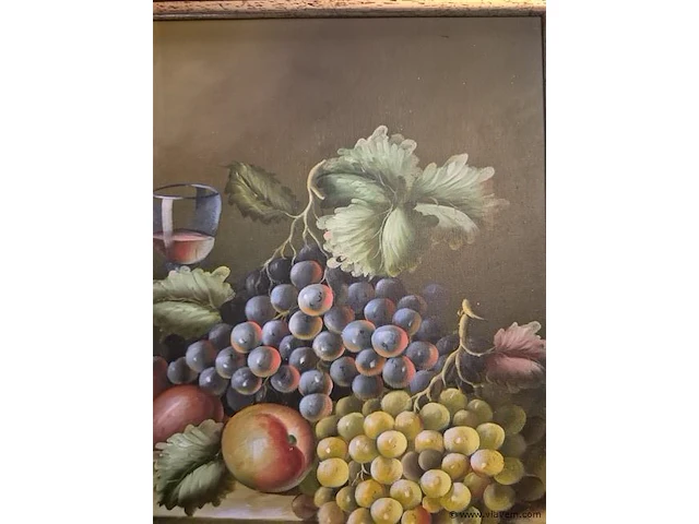 Olie op doek gesigneerd, 43x53cm - afbeelding 2 van  3