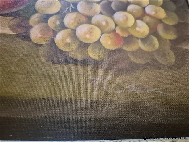 Olie op doek gesigneerd, 43x53cm - afbeelding 3 van  3