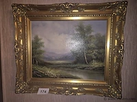 Olie op doek gesigneerd, 68x58cm - afbeelding 1 van  3