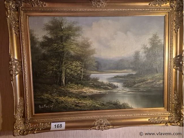 Olie op doek gesigneerd, 85x65cm - afbeelding 1 van  3