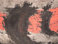 Olie op doek getekend van damme - afbeelding 3 van  3