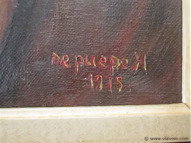 Olie op doek - afbeelding 3 van  3