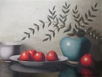 Olie op doek - afbeelding 2 van  2