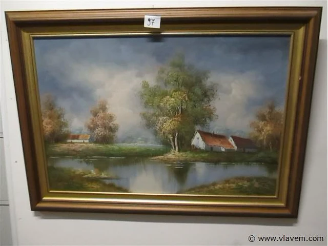 Olie op doek - afbeelding 1 van  3