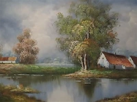 Olie op doek - afbeelding 2 van  3