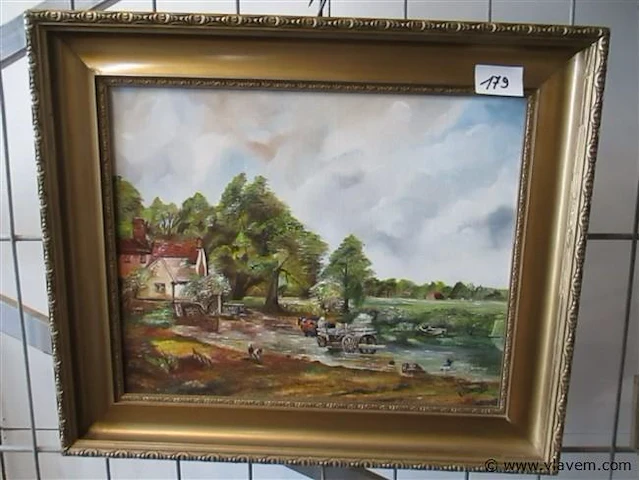 Olie op doek - afbeelding 1 van  3