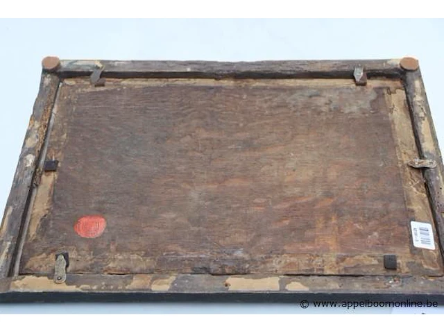 Olie op hout manen in bos, 45x32 - afbeelding 3 van  3