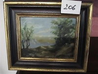 Olie op paneel - afbeelding 1 van  3