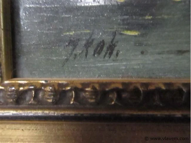 Olie op paneel - afbeelding 3 van  3