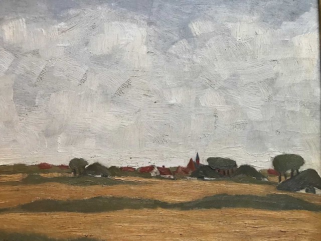 Olieverf schilderij op doek. gesigneerd. belgische school - afbeelding 5 van  28