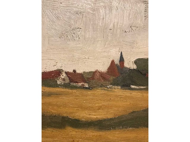 Olieverf schilderij op doek. gesigneerd. belgische school - afbeelding 19 van  28