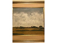 Olieverf schilderij op doek. gesigneerd. belgische school - afbeelding 20 van  28