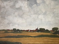 Olieverf schilderij op doek. gesigneerd. belgische school - afbeelding 12 van  28