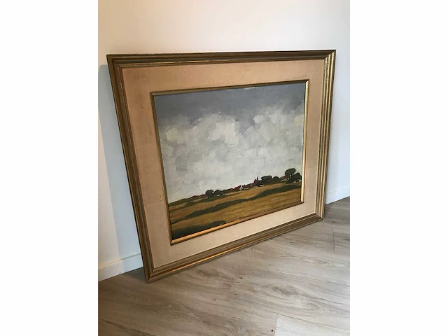 Olieverf schilderij op doek. gesigneerd. belgische school - afbeelding 23 van  28