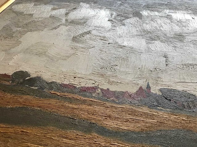 Olieverf schilderij op doek. gesigneerd. belgische school - afbeelding 6 van  28
