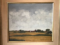 Olieverf schilderij op doek. gesigneerd. belgische school - afbeelding 1 van  28