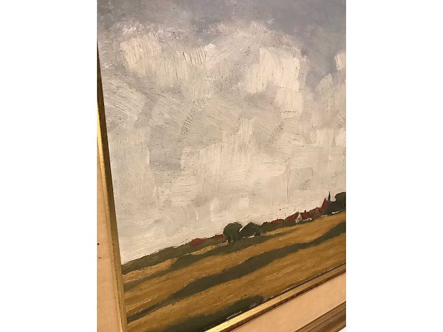 Olieverf schilderij op doek. gesigneerd. belgische school - afbeelding 13 van  28