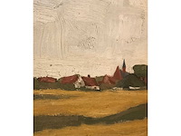 Olieverf schilderij op doek. gesigneerd. belgische school - afbeelding 18 van  28