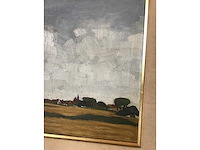 Olieverf schilderij op doek. gesigneerd. belgische school - afbeelding 25 van  28