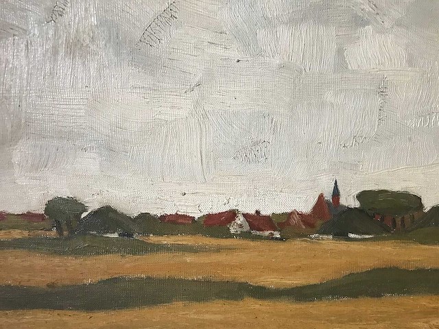Olieverf schilderij op doek. gesigneerd. belgische school - afbeelding 26 van  28