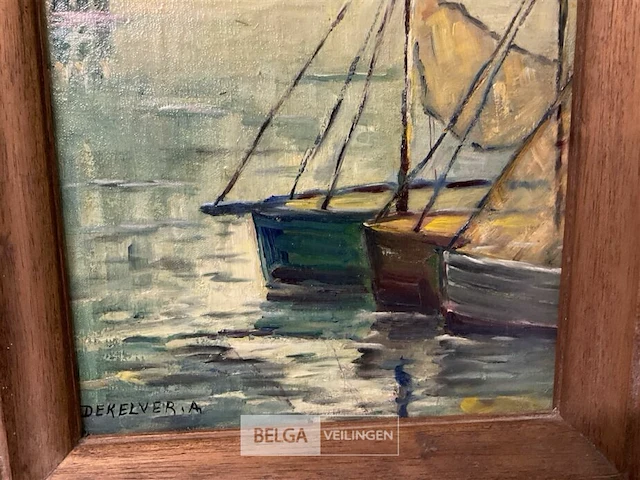 Olieverfschilderij a.dekelver - afbeelding 4 van  5