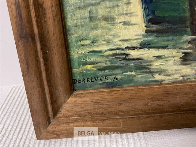 Olieverfschilderij a.dekelver - afbeelding 5 van  5