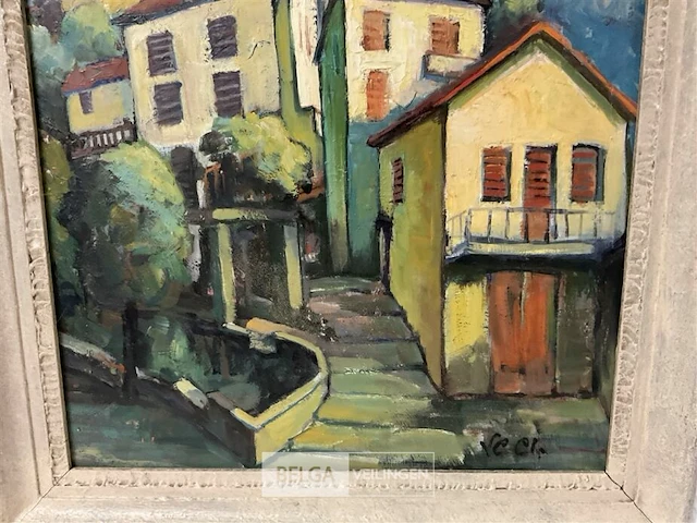 Olieverfschilderij clement van campenhout - afbeelding 4 van  5