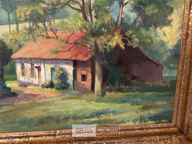 Olieverfschilderij clement van campenhout - afbeelding 2 van  5