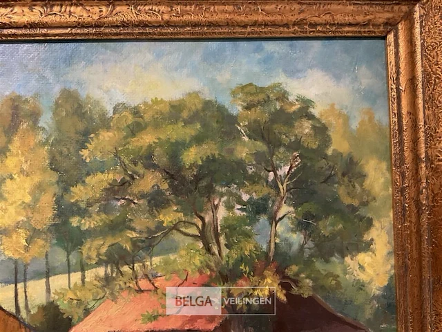 Olieverfschilderij clement van campenhout - afbeelding 3 van  5