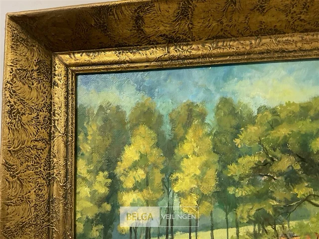 Olieverfschilderij clement van campenhout - afbeelding 4 van  5